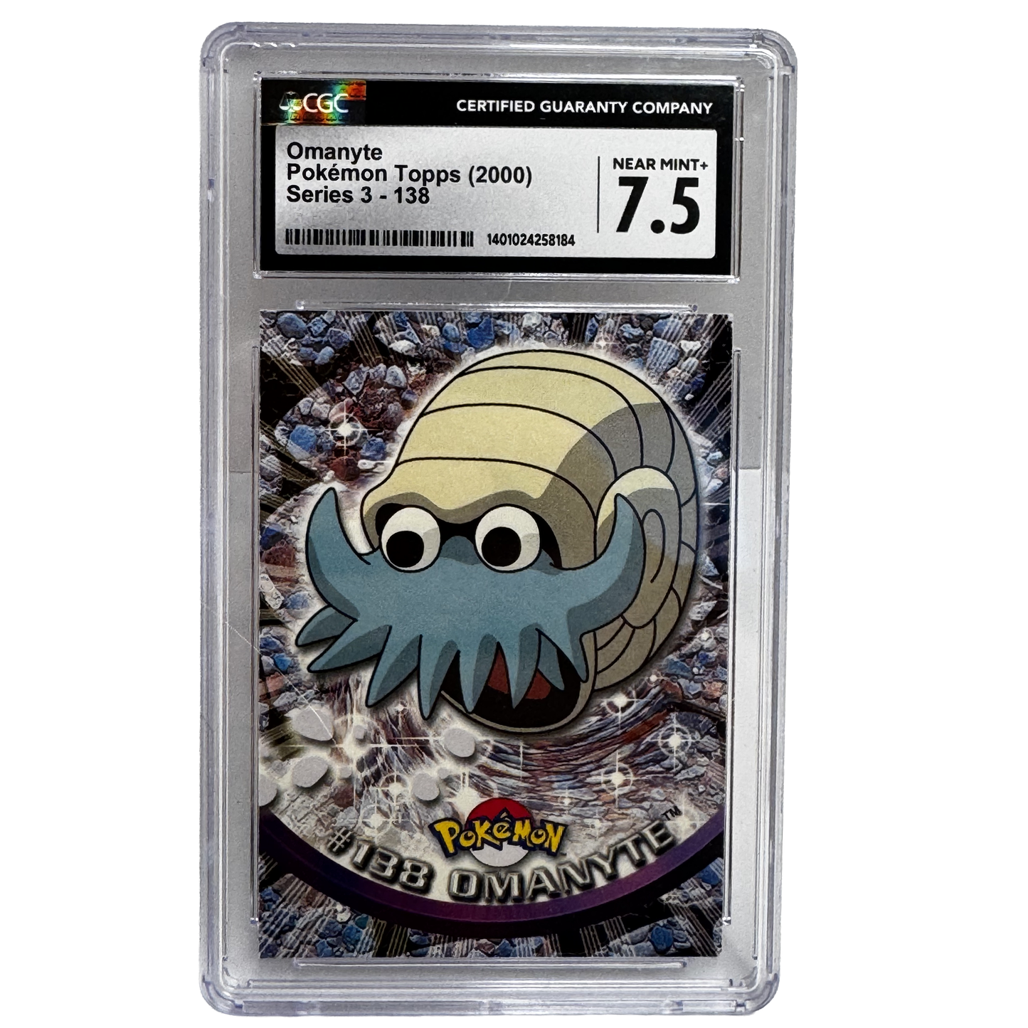 2000 Omanyte Topps Pokémon CGC 7.5 – Series 3 #138