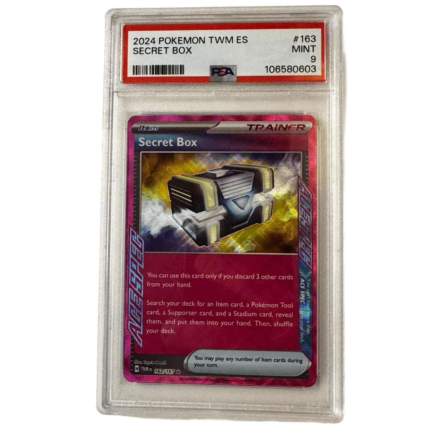 2024 Secret Box PSA 9 - #163/167 ACE SPEC