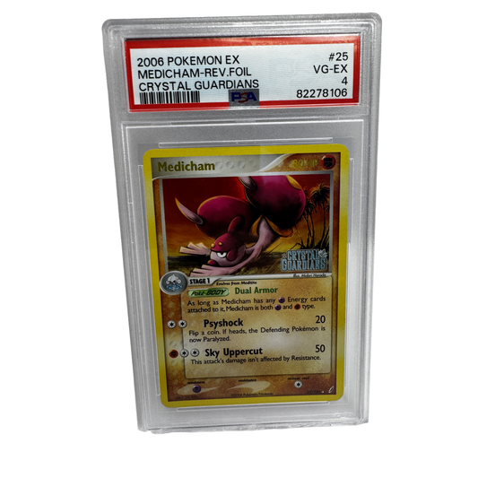 2006 Medicham Reverse Holo (Stamped) PSA 4 – EX Crystal Guardians #25