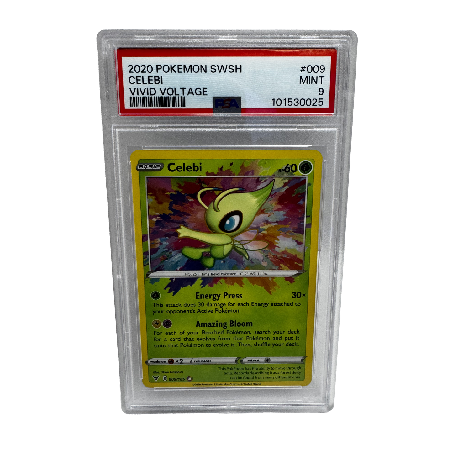 2020 Pokémon Celebi PSA 9 - #009/185 Vivid Voltage