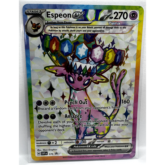 Espeon ex Tera Full Art Promo 175 – SVP Black Star Promo (NM)