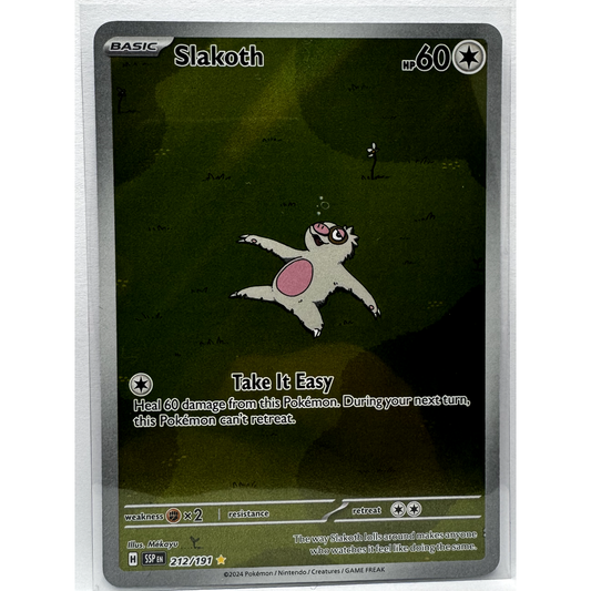 Slakoth Full Art Illustration Rare 212/191 (NM)