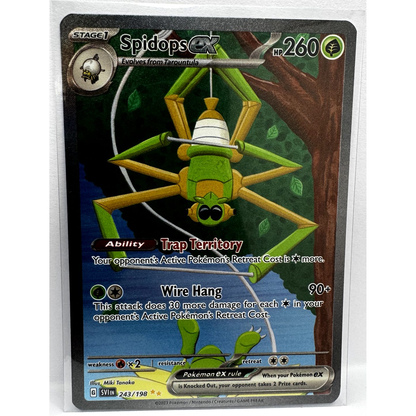 Spidops ex Full Art Secret Rare 243/198 (NM)